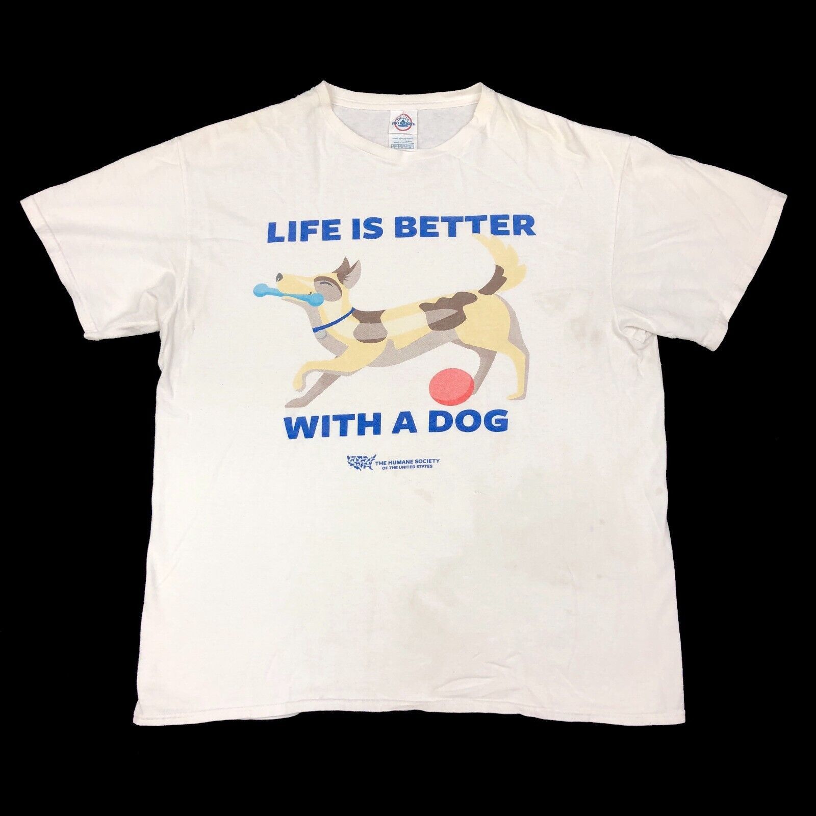 Vintage The Humane Society Life is Better With a Dog T Shirt Large Size US L / EU 52-54 / 3 - 1 Thumbnail