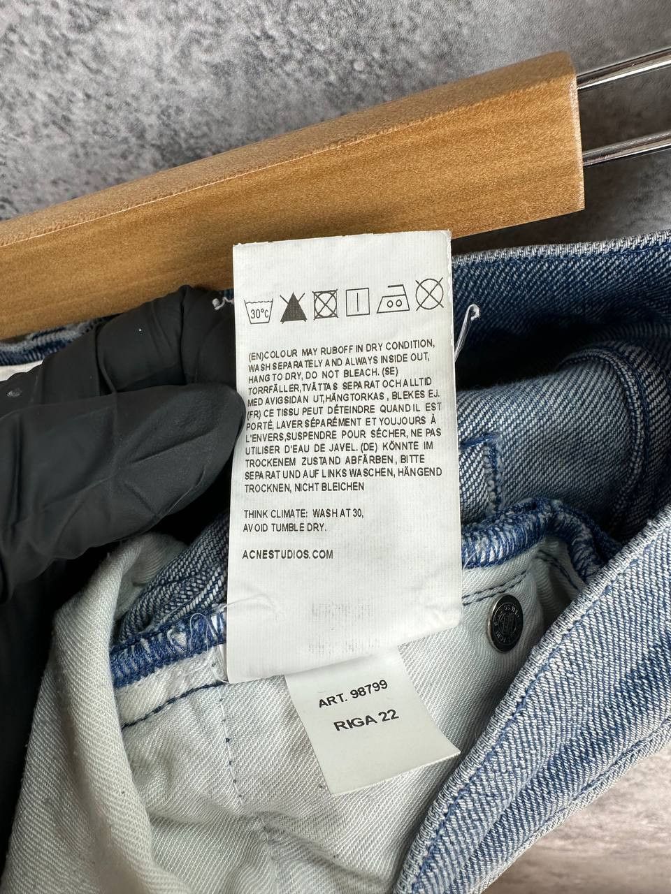 Acne Studios Acne Studios Ace Eighties One Light Wash Denim Jeans Size US 30 / EU 46 - 18 Thumbnail