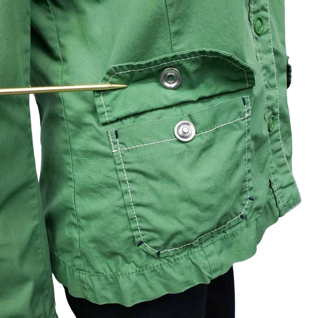 Loft × Vintage Ann Taylor LOFT Jacket Safari Utility Style Snap Closure y2k Size M / US 6-8 / IT 42-44 - 9 Thumbnail