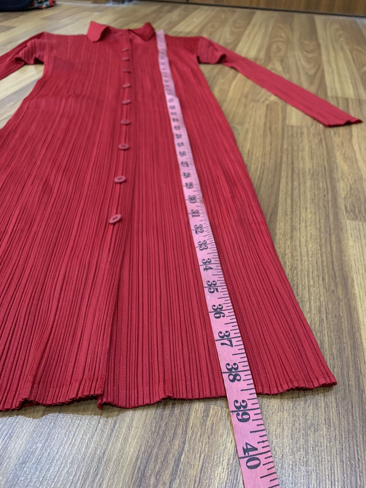 Issey Miyake LIKE NEW VTG ISSEY MIYAKE PLEATED PLEATS BUTTON UP SHIRT TOP Size M / US 6-8 / IT 42-44 - 3 Thumbnail