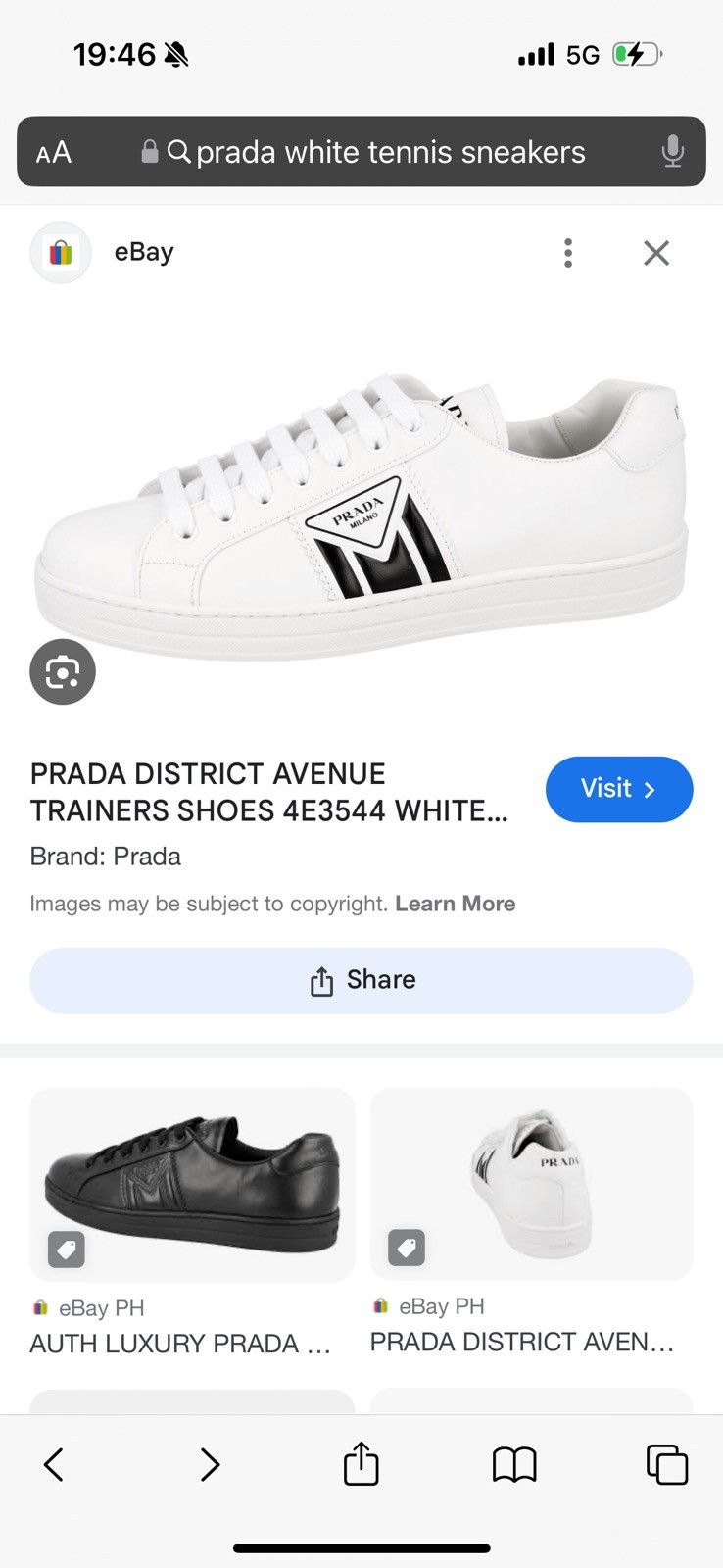 Prada Prada men sneakers SZ UK8 study insole measurements in photo Size US 9.5 / EU 42-43 - 24 Thumbnail