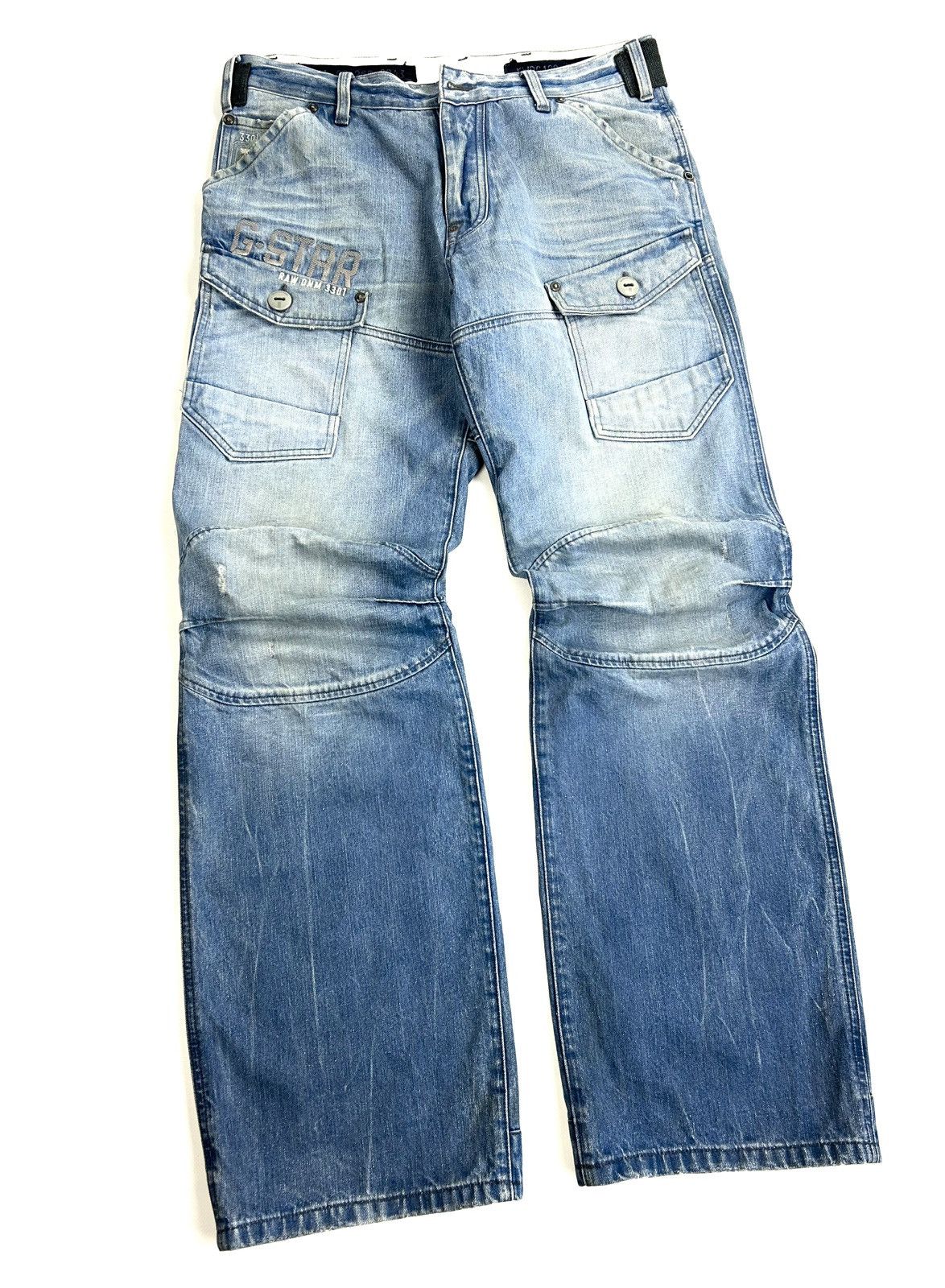 G-Star G-star raw Cargo Denim Pants Blue Japanese Jeans Vintage Y2K Size US 34 / EU 50 - 7 Thumbnail