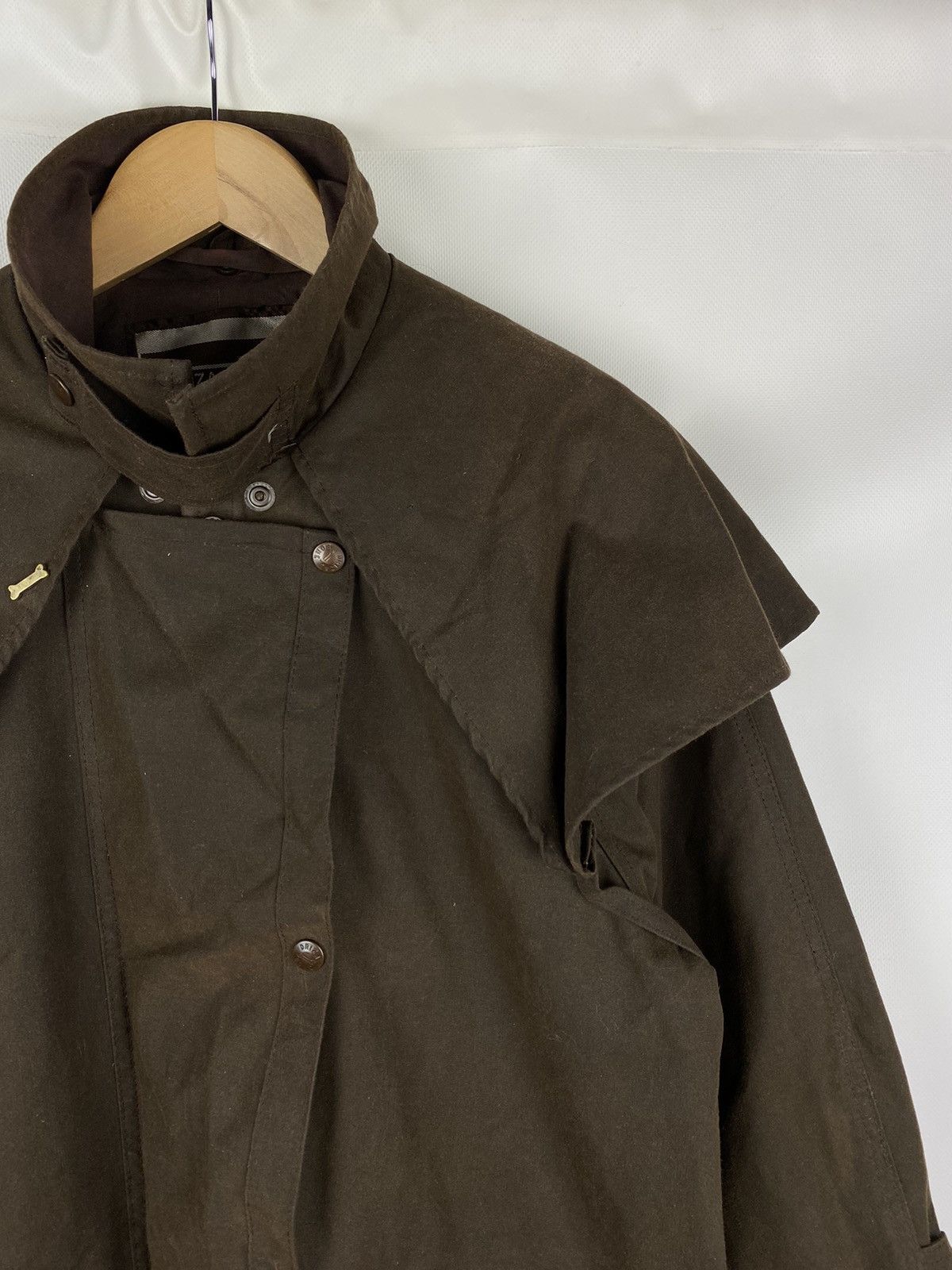 Barbour Driza-Bone vintage wax waxed cotton short weatherall jacket Size US S / EU 44-46 / 1 - 7 Thumbnail