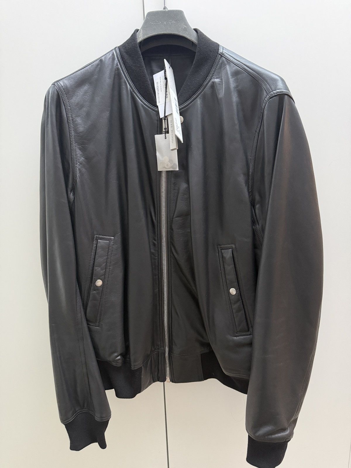 Rick Owens FOGACHINE S/S 22 - FLIGHT JACKET - LAMBSKIN Size US XL / EU 56 / 4 - 1 Thumbnail