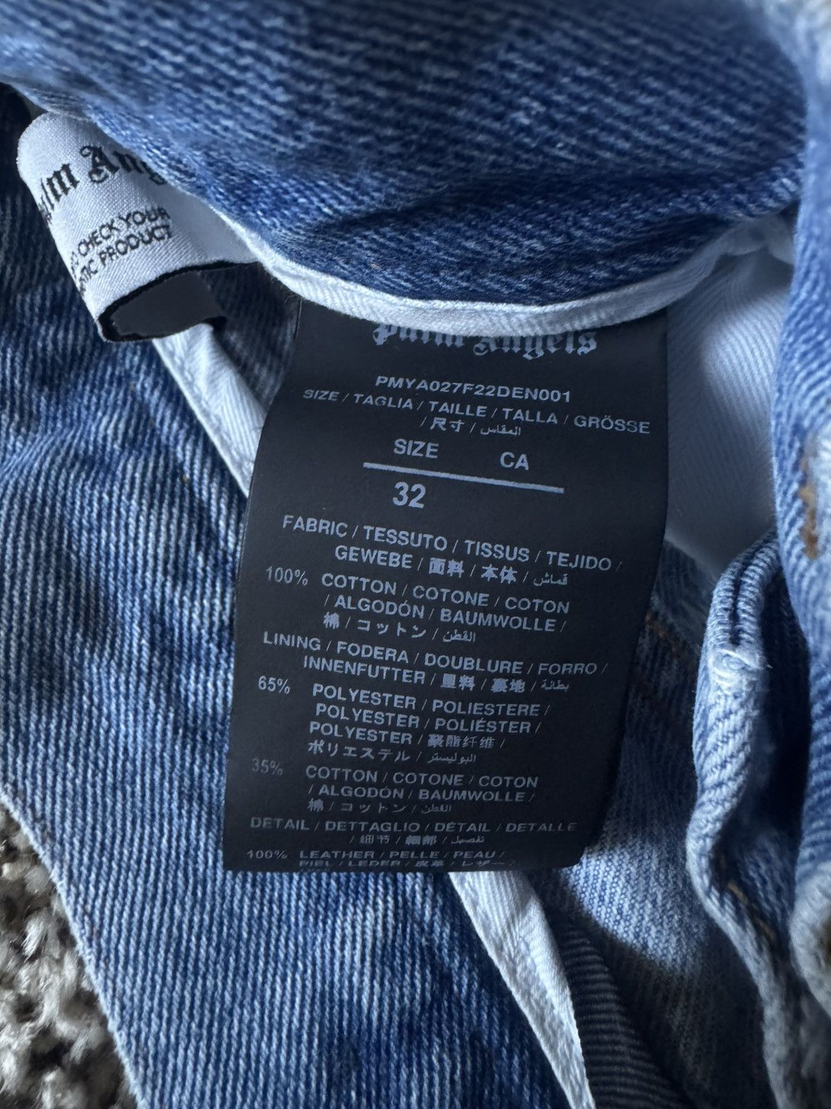 Palm Angels Palm Angels malibu Distressed Blue Denim Jeans Size 32 Size US 32 / EU 48 - 5 Thumbnail