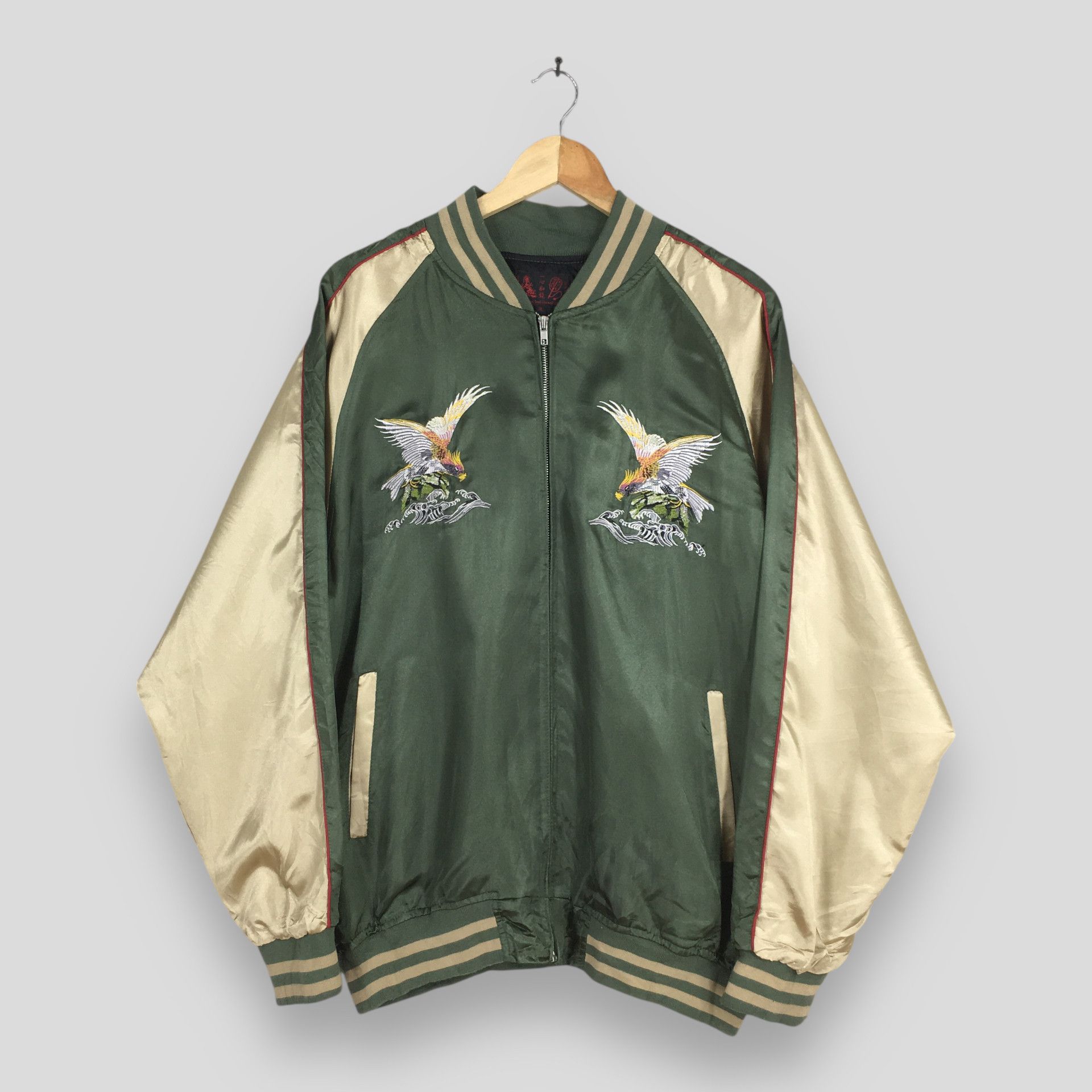 Japanese Brand Vintage 1990s Sukajan Japan Phoenix Eagle Jacket XL Size US XL / EU 56 / 4 - 1 Thumbnail