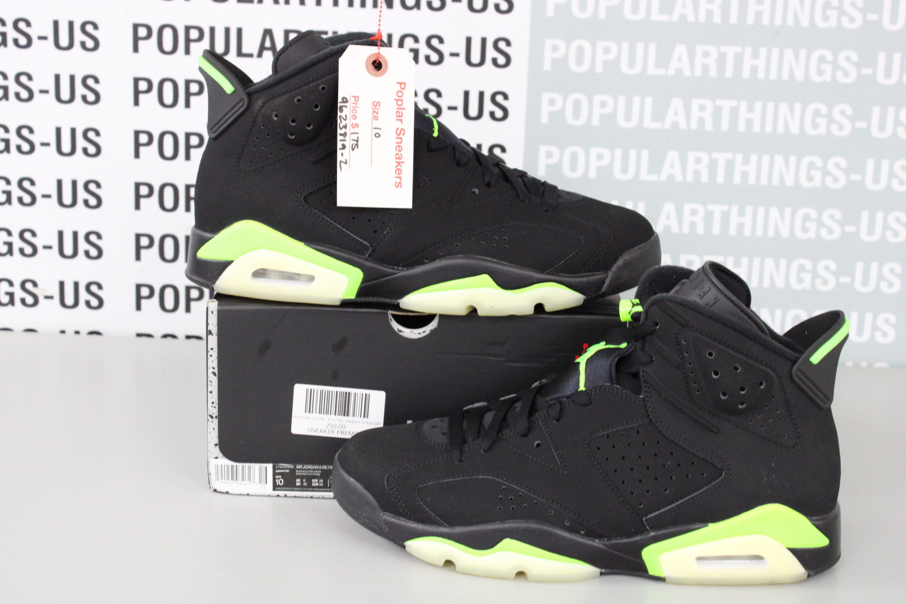 electric green jordan 6 near me