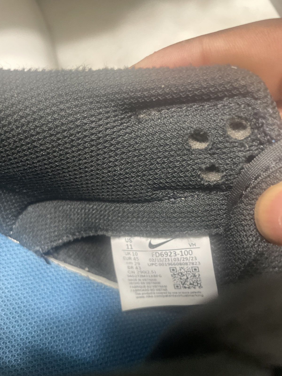 Nike Black and Navy Blue Dunks Size US 11 / EU 44 - 6 Thumbnail