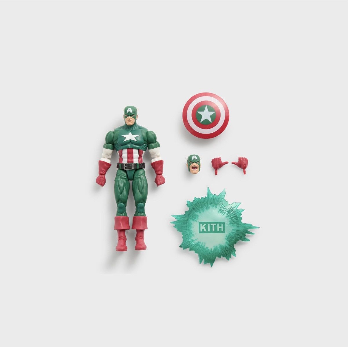 Kith × Marvel Comics Kith X marvel Captain America figure Size ONE SIZE - 6 Thumbnail