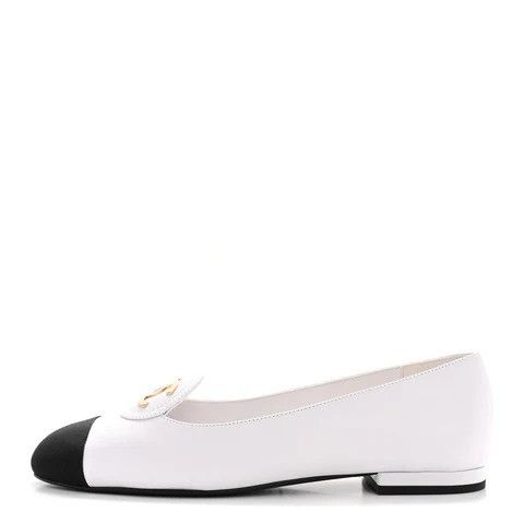 Chanel os11x0326 Moccasins Flats in White/Black Size US 11 / IT 41 - 1 Preview