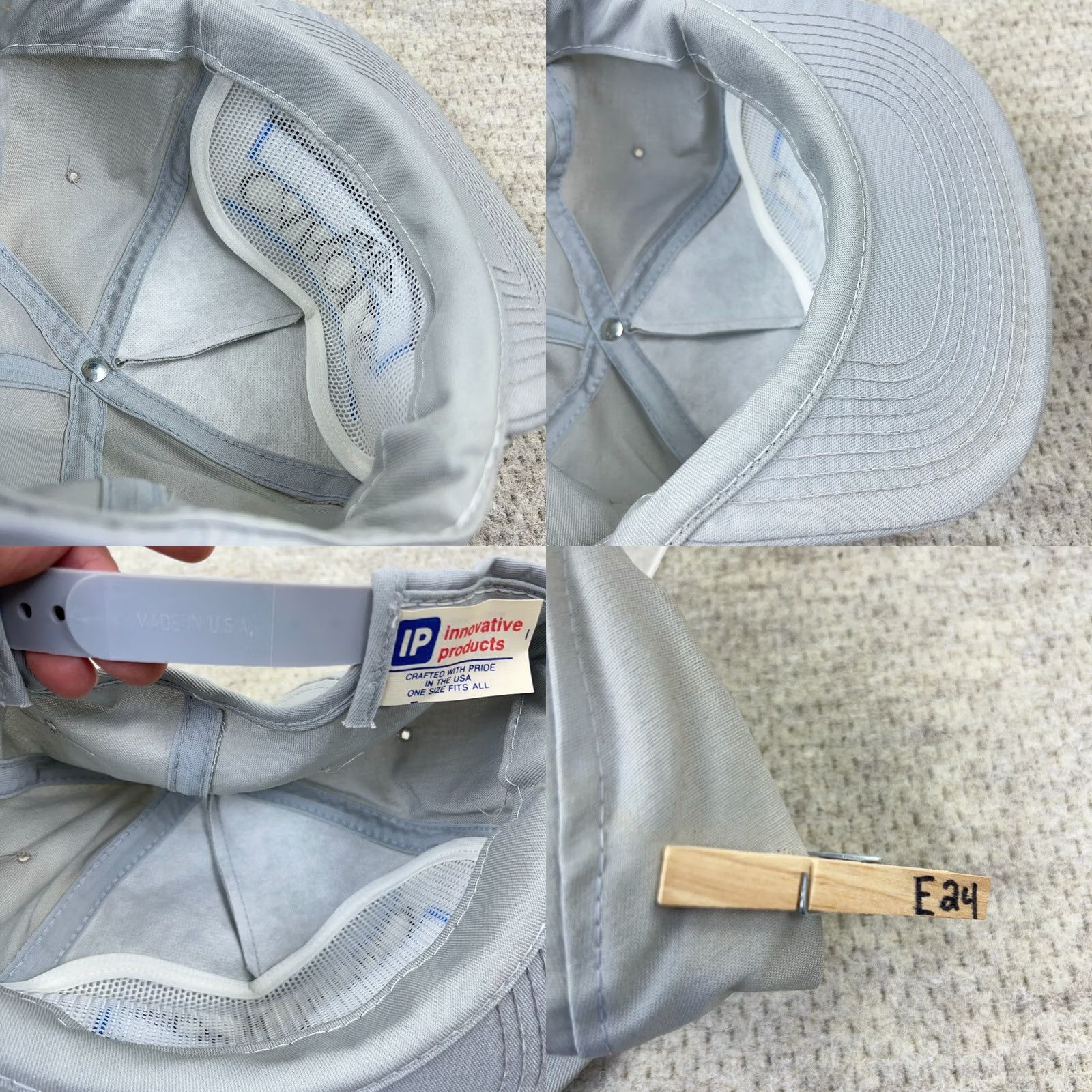 Roper VINTAGE Carolac Trucker Hat Cap Snapback Rope Made In USA Gray 80s 90s Farm Dairy E24 Mens Size ONE SIZE - 8 Thumbnail