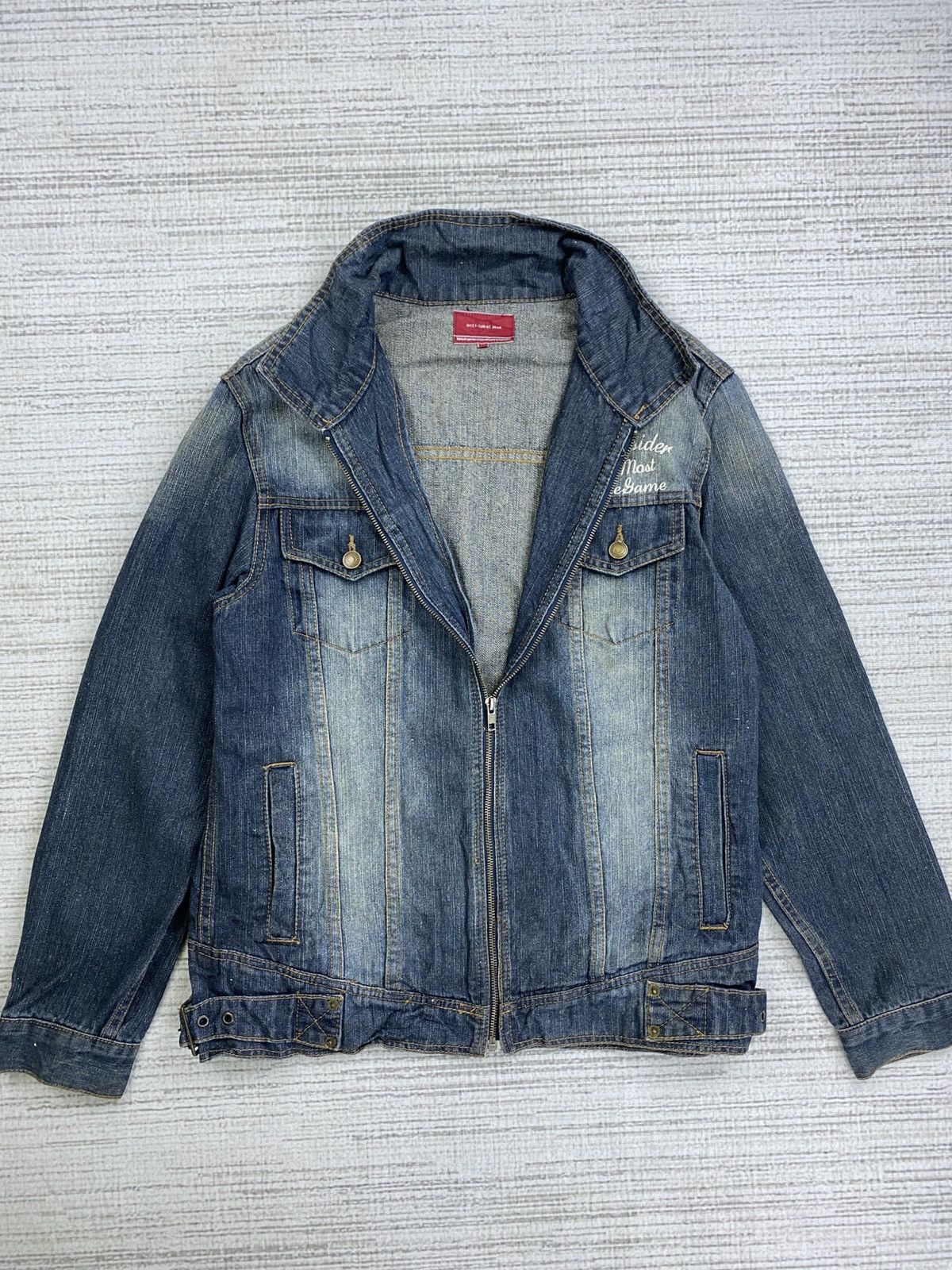 Hysteric Glamour × Japanese Brand × Vintage Vintage Anti Label Acid Wash Trucker Jacket Denim Size US M / EU 48-50 / 2 - 6 Thumbnail