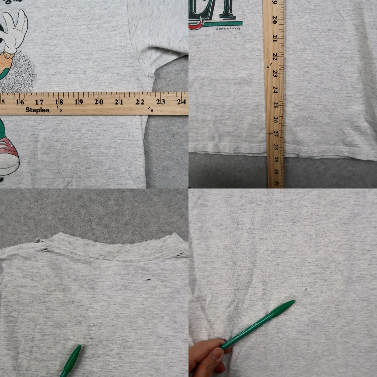 Vintage VINTAGE Mickey Mouse T-Shirt Shirt Mens XL Gray 90s Cartoon 80s Disney Minn ie Mouse Thrashed United States United States Size US XL / EU 56 / 4 - 9 Thumbnail