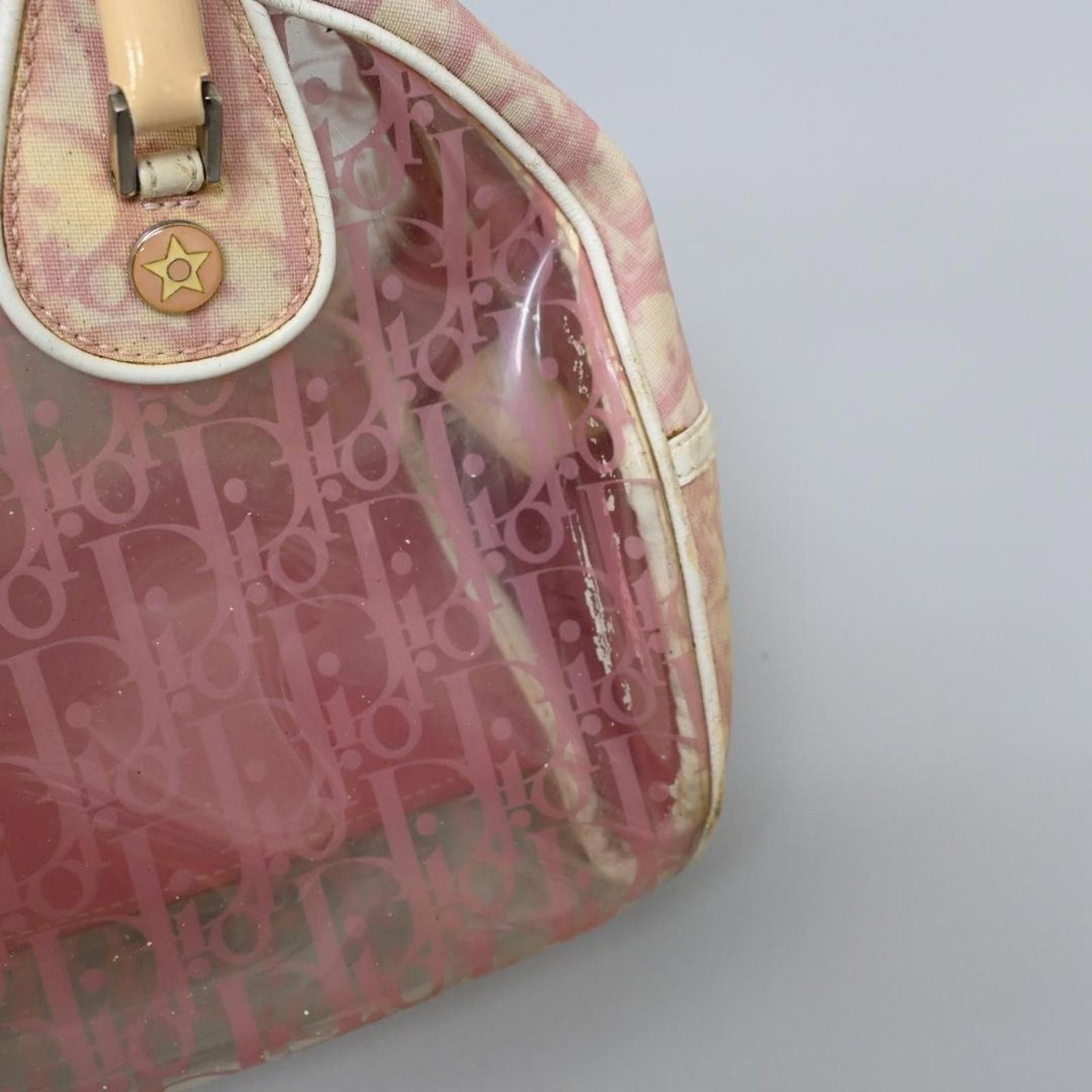 Christian Dior Monsieur Christian Dior - Transparent Pink Leather Handbag Size ONE SIZE - 9 Thumbnail