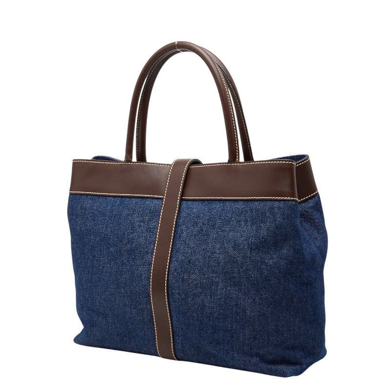 Chanel Chanel Chanel Coco Mark Denim Leather Tote Bag Textile Tote Bag DUTY FREE for USA Size ONE SIZE - 1 Thumbnail