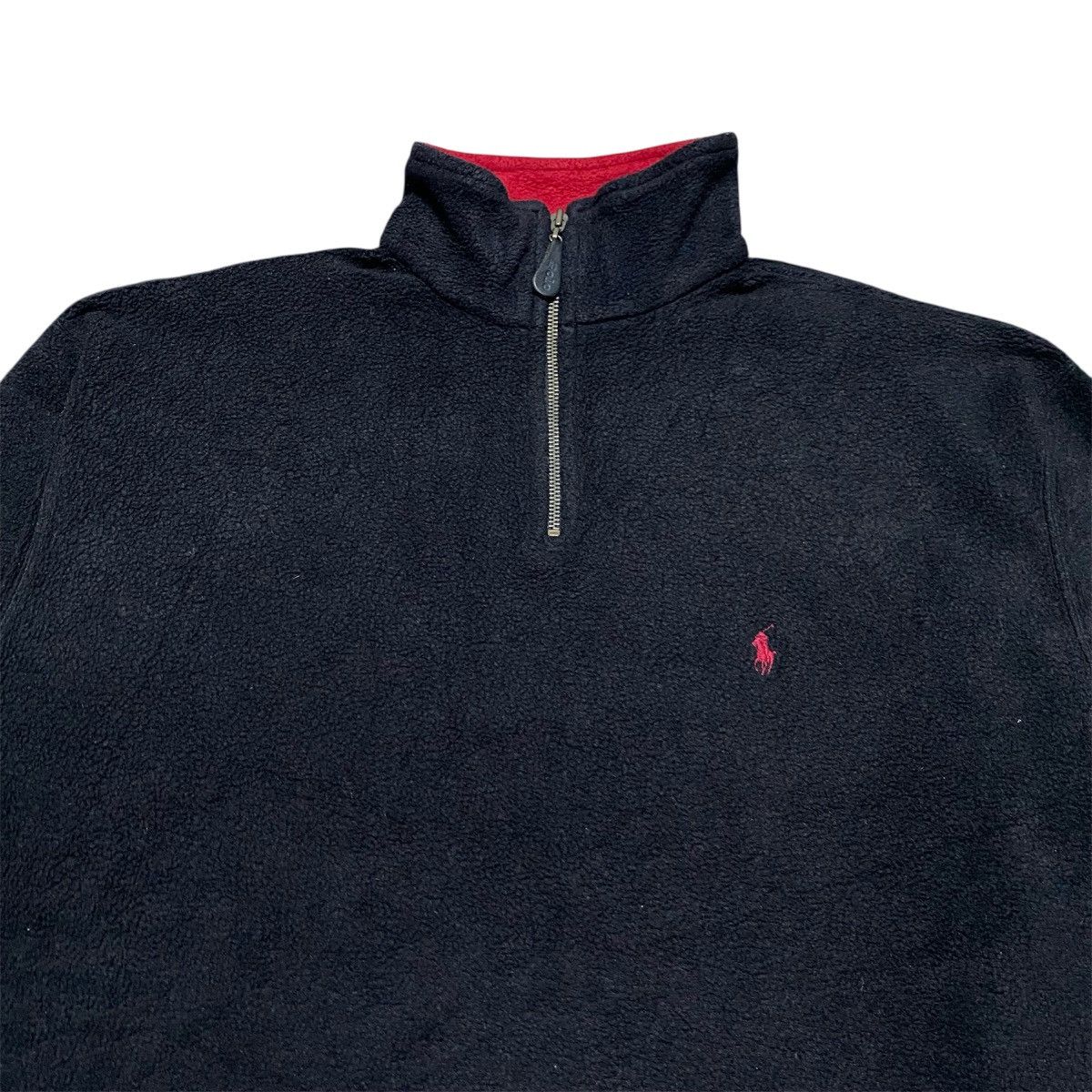Polo Ralph Lauren Rare‼️Vintage Polo Ralph Lauren Half Zipper Fleece Sweatshirt Size US L / EU 52-54 / 3 - 3 Thumbnail