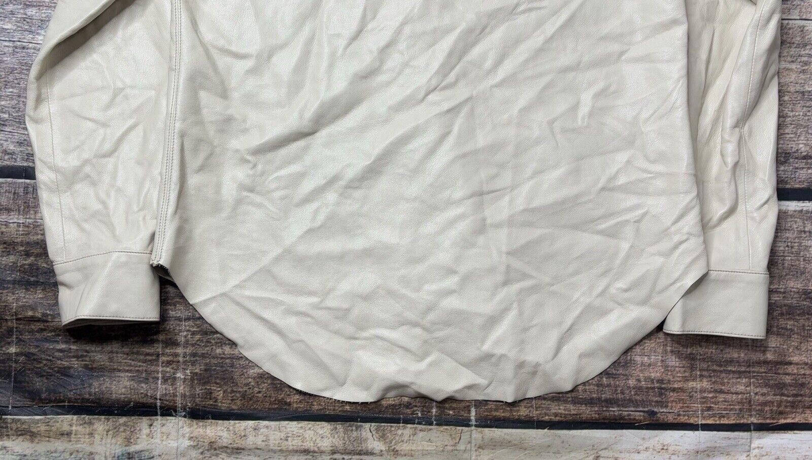 Agolde Agolde Jacket Womens Small USA Made Calla Vegan Leather Snap Size S / US 4 / IT 40 - 7 Thumbnail