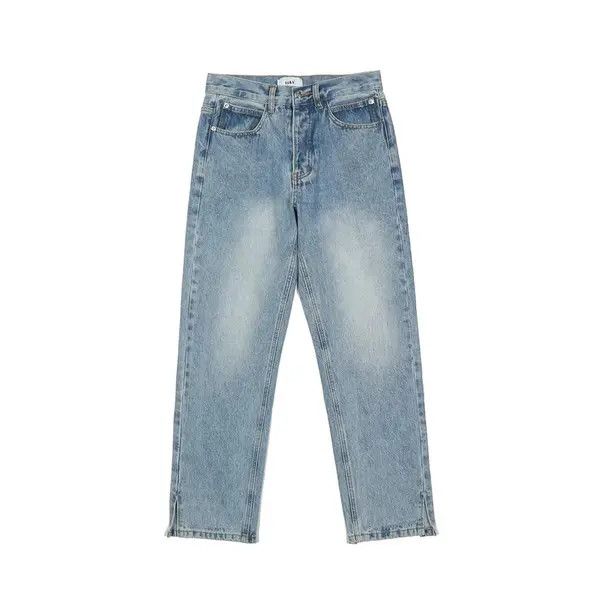 Japanese Brand Men's American style washed distressed irregular jeans Size US 32 / EU 48 - 1 Thumbnail