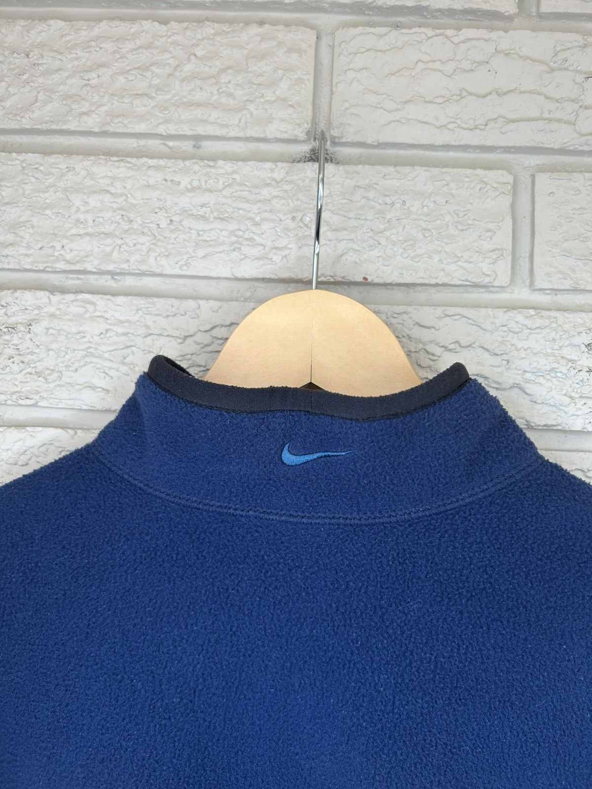 Nike Vintage 90s Nike 1/4 Zip Fleece Pullover Sweater Size US M / EU 48-50 / 2 - 6 Thumbnail