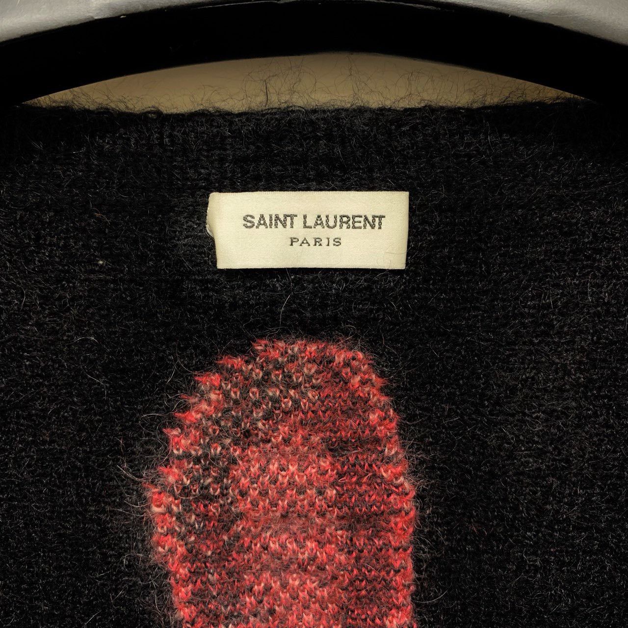 Saint Laurent Paris Saint laurent Knitted cardigan with crane logo on back shir Size US L / EU 52-54 / 3 - 2 Thumbnail