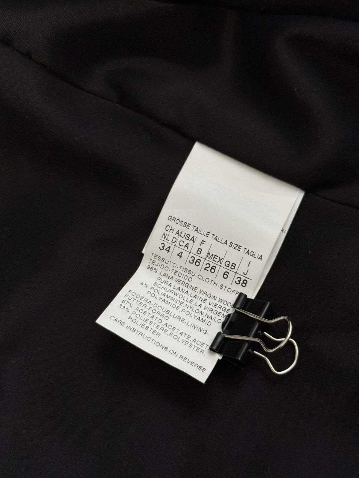 Max Mara Max Mara Black Wool Belted Jacket Tweed Speckled Short Coat Size XS / US 0-2 / IT 36-38 - 14 Thumbnail