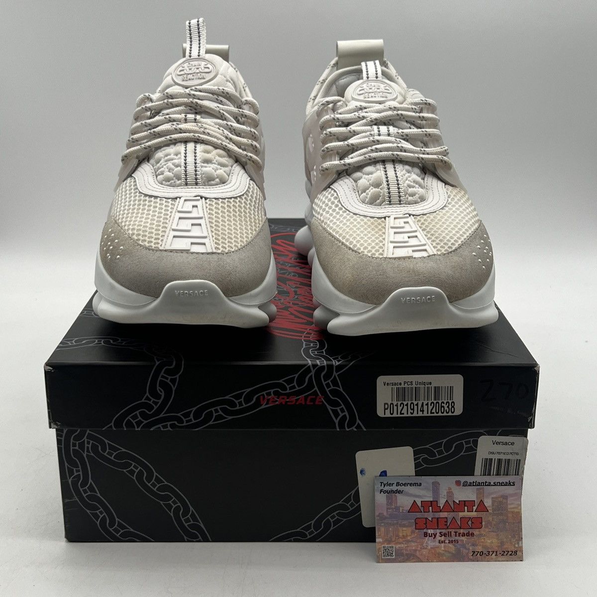 Versace Versace Chain Reaction White Size US 10 / EU 43 - 2 Thumbnail