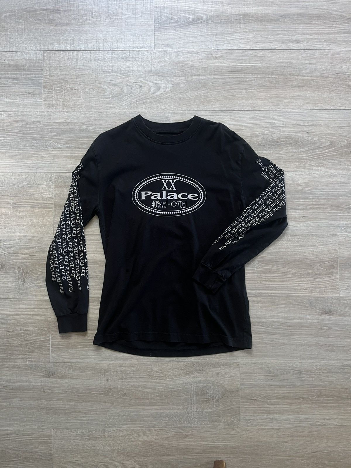 黒L palace TRI-BONE longsleeve black ロンT Palace Tri-Bone