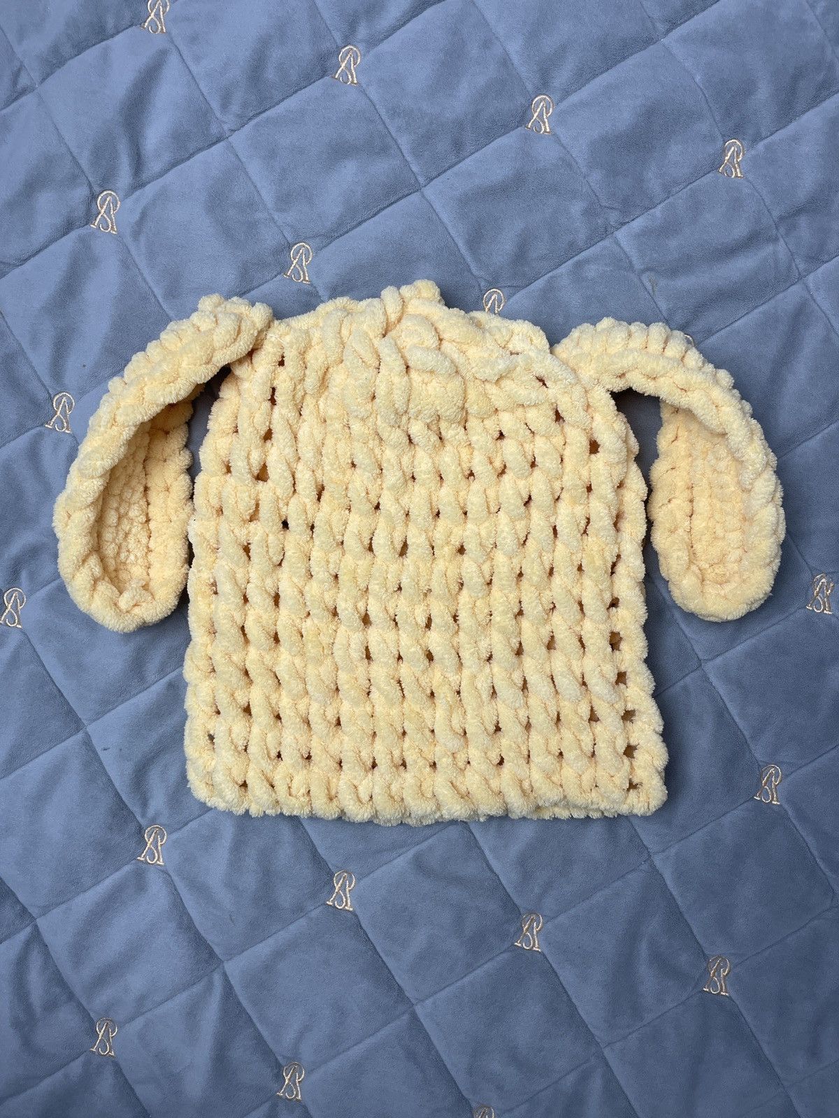 Handmade Bunny balaclava, ski mask, fun hat winter Size ONE SIZE - 4 Thumbnail