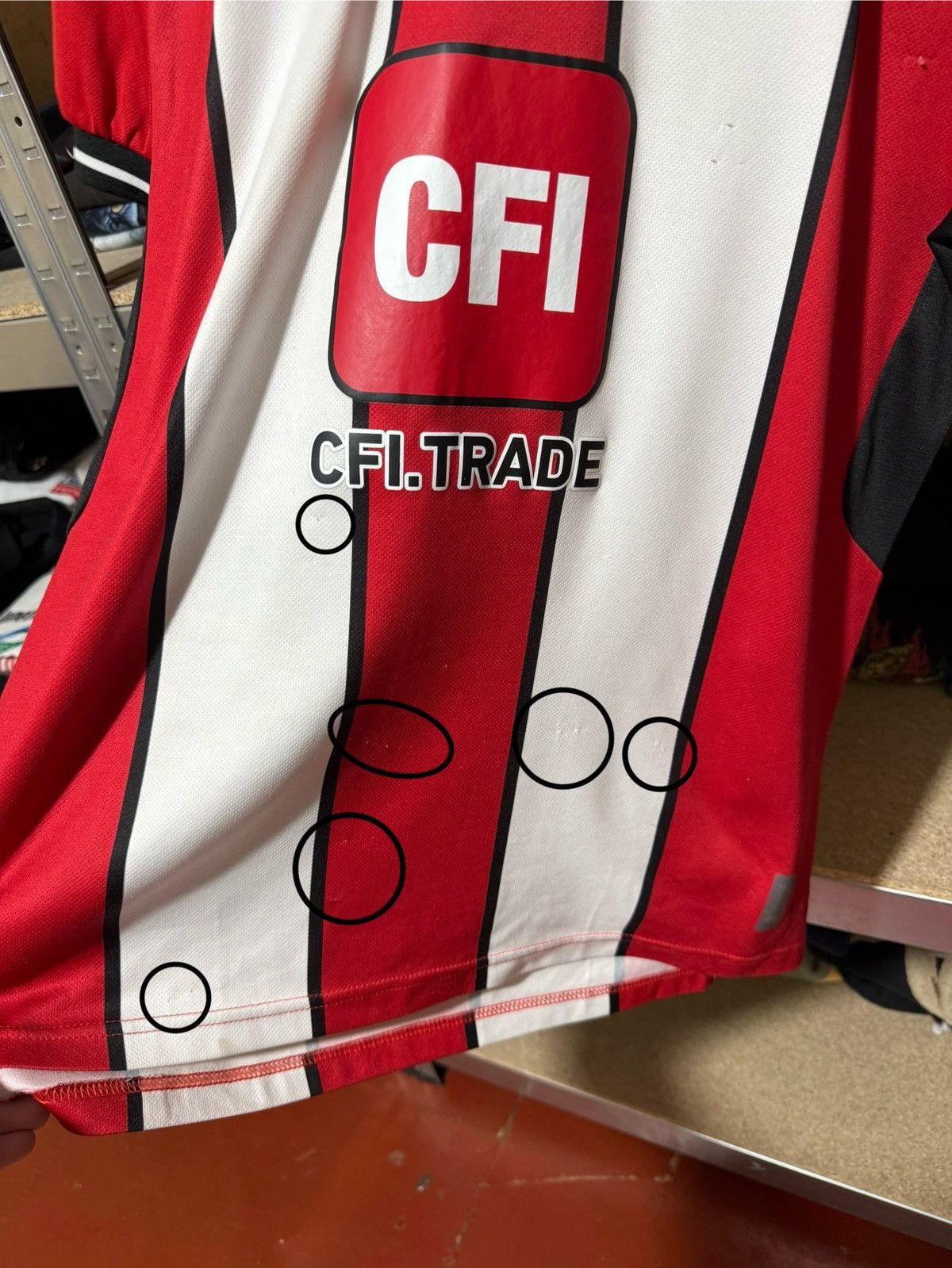 Errea × Vintage Errea SHEFFIELD UNITED HOME 2023 2024 FOOTBALL SOCCER JERSEY Size US M / EU 48-50 / 2 - 14 Thumbnail