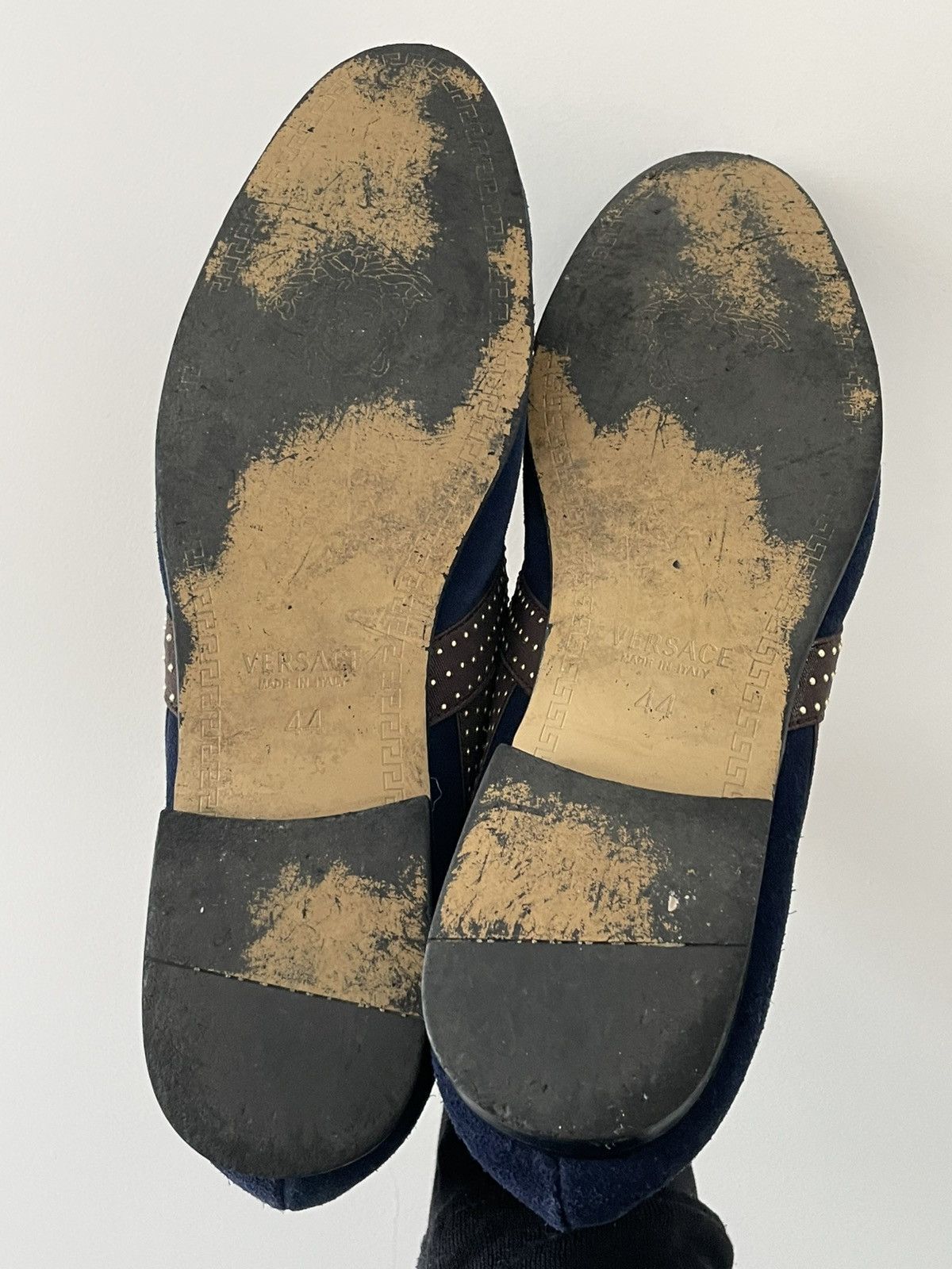 Versace Versace Medusa Suede Leather Men Loafers Blue RARE Size US 10.5 / EU 43-44 - 5 Thumbnail