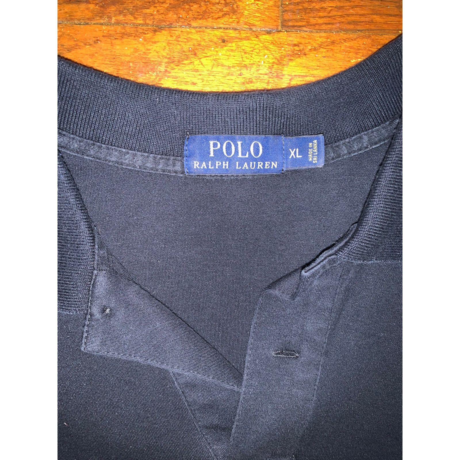 Polo Ralph Lauren Polo Ralph Lauren Polo Shirt Mens XL Black Red Horse Cotton Size US XL / EU 56 / 4 - 2 Thumbnail