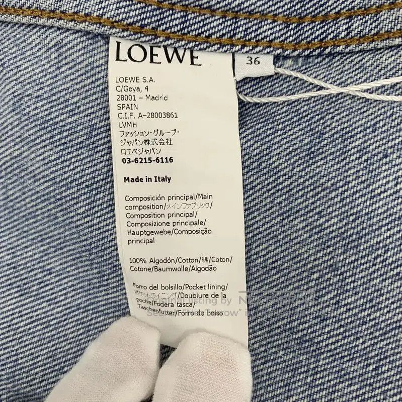 Loewe Loewe Blue Cotton Women's Jacket . Size XS / US 0-2 / IT 36-38 - 8 Thumbnail