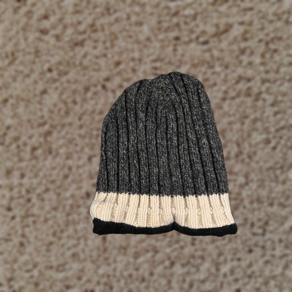 Vintage Gloves International Inc Beanie Hat/Cap Adult Small Gray Knit Nylon Wool Raggwool Blend Winter Ski Outdoor Casual Workwear Mens Size ONE SIZE - 1 Thumbnail