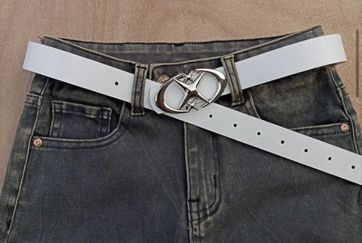 Japanese Brand White Triple Star Belt Size ONE SIZE - 4 Thumbnail