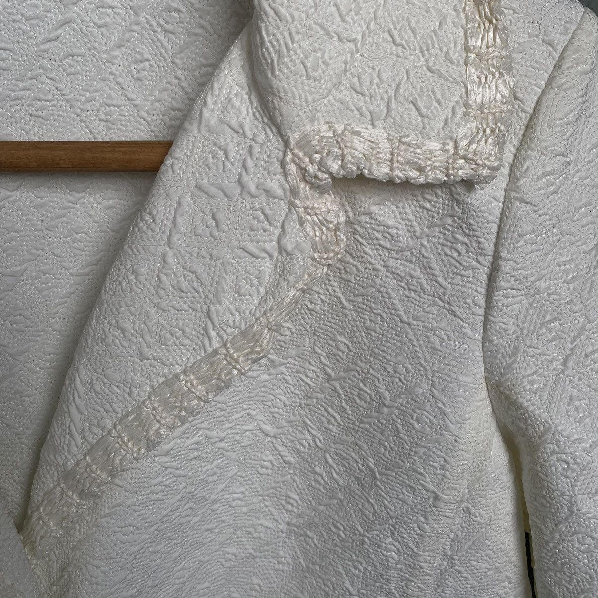 Ermanno Scervino Ermanno Scervino Textured Blazer Jacket Delicate Ruffle Trim Size XS / US 0-2 / IT 36-38 - 15 Thumbnail
