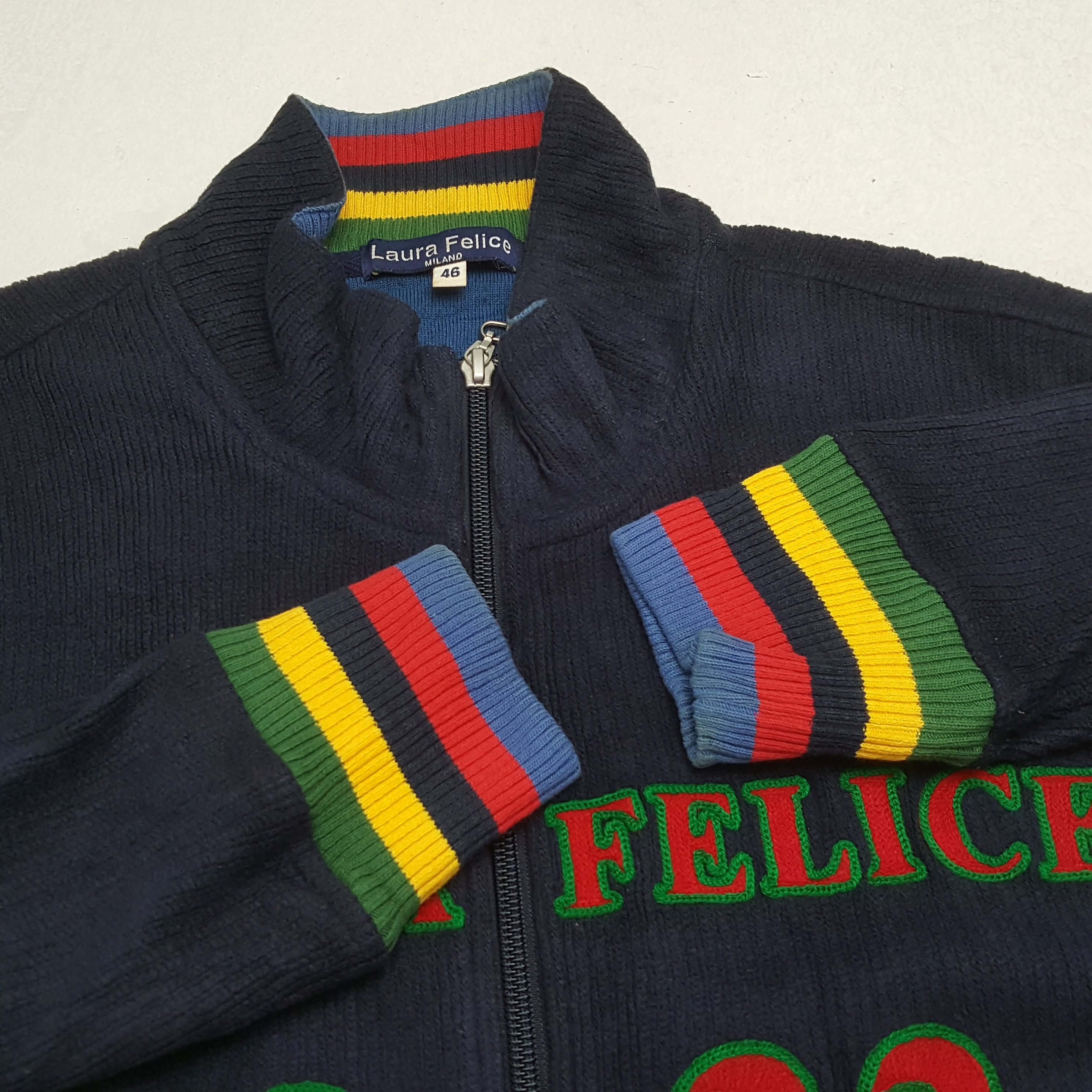 Designer × Japanese Brand × Vintage LAURA FELICE Fashion Style Zipper Sweatshirt Size US S / EU 44-46 / 1 - 9 Thumbnail