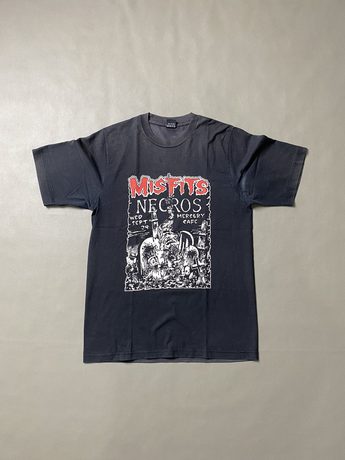 Vintage Misfits Necros Flyer Pushead Tshirt