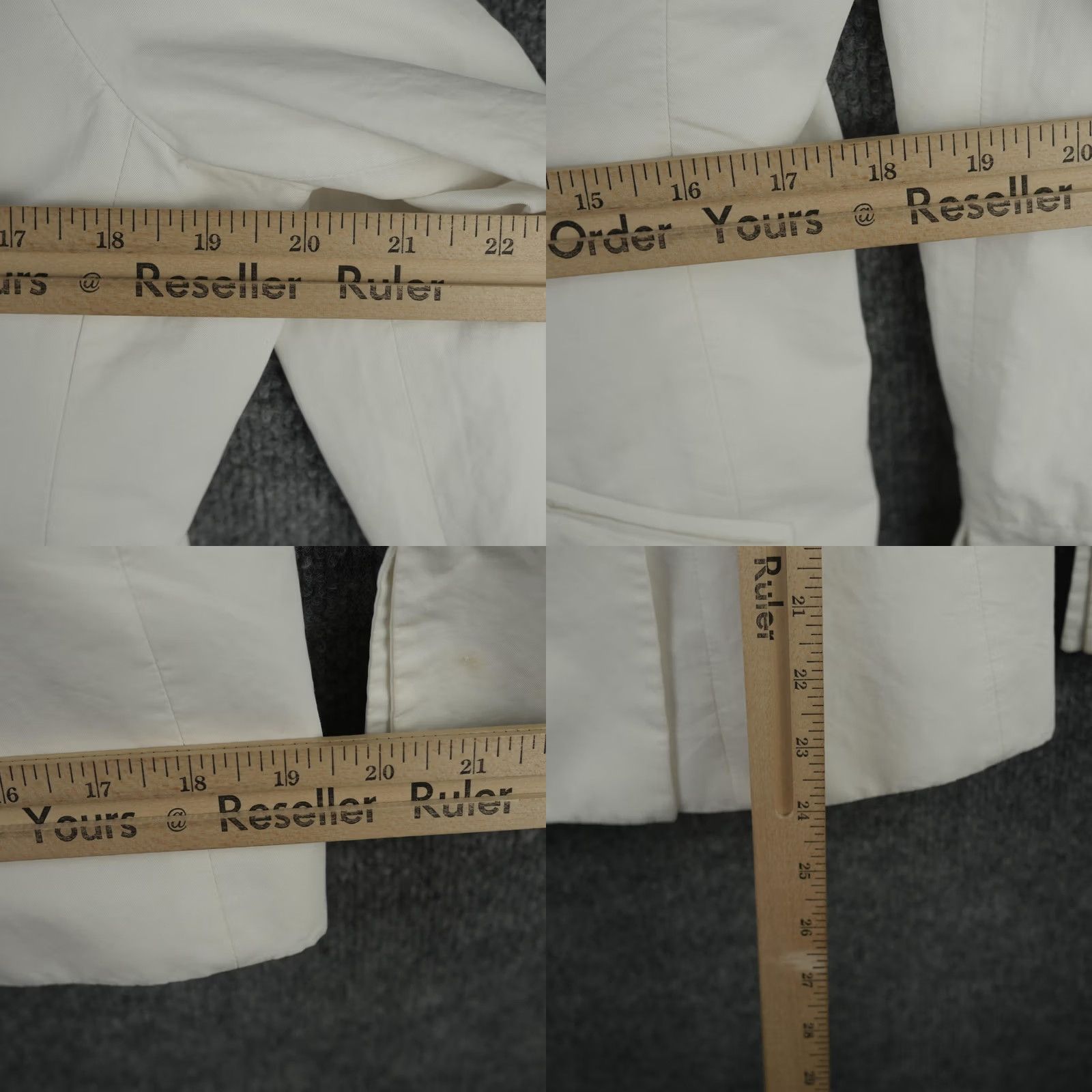 Armani Armani Collezioni Womens Blazer White Double Breasted Suit Jacket Made Italy Size XL / US 12-14 / IT 48-50 - 9 Thumbnail