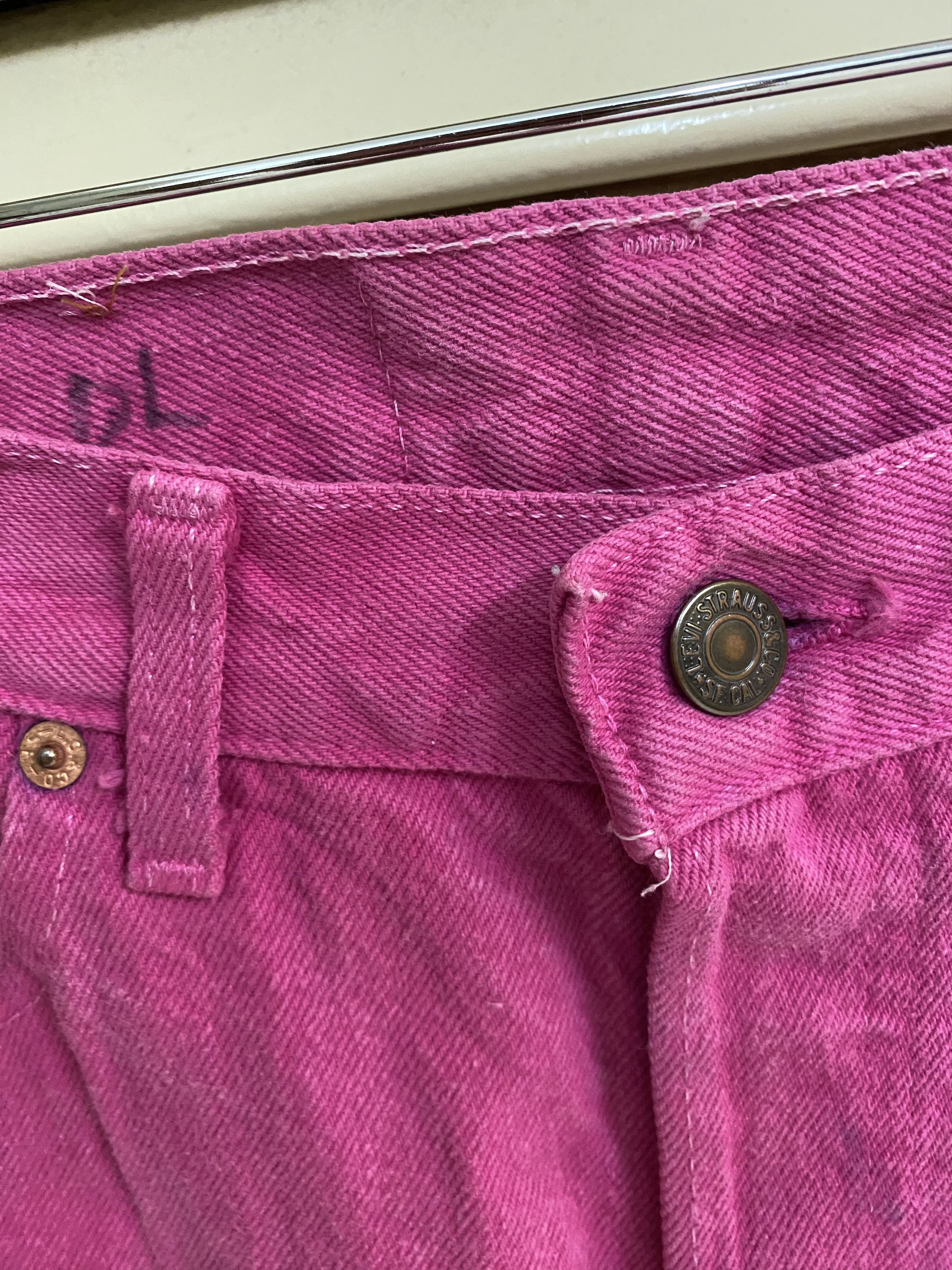 Levi's Rare Pink Vintage Levis 501 Made in Usa Jeans Denim Size US 29 - 4 Thumbnail