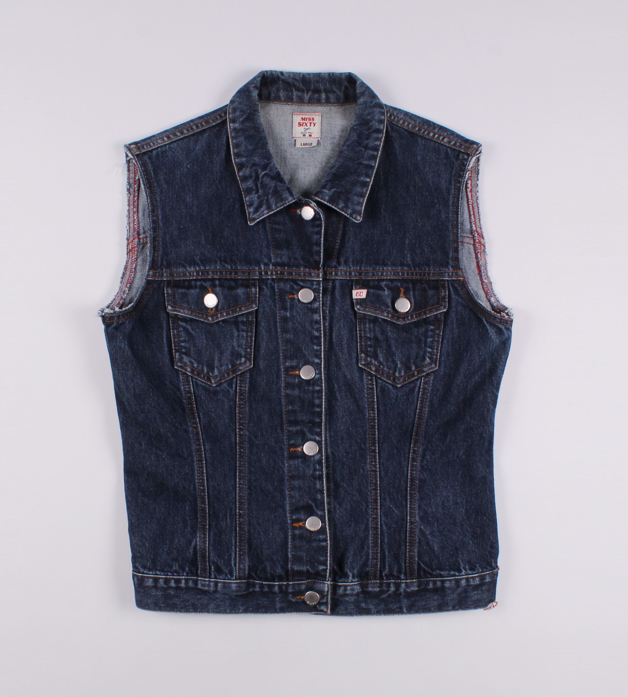 Miss Sixty Vintage Y2K Miss Sixty Denim Vest Size L / US 10 / IT 46 - 1 Thumbnail