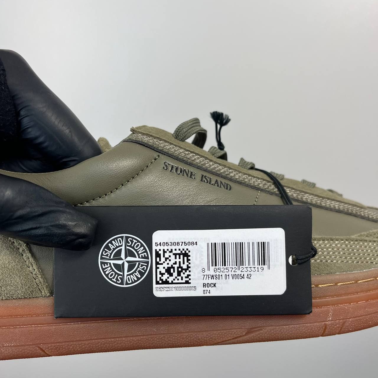 Stone Island Stone Island Sneakers 77FWS0101 V0054 Olive Green Gum EU 42 Size US 9 / EU 42 - 9 Thumbnail