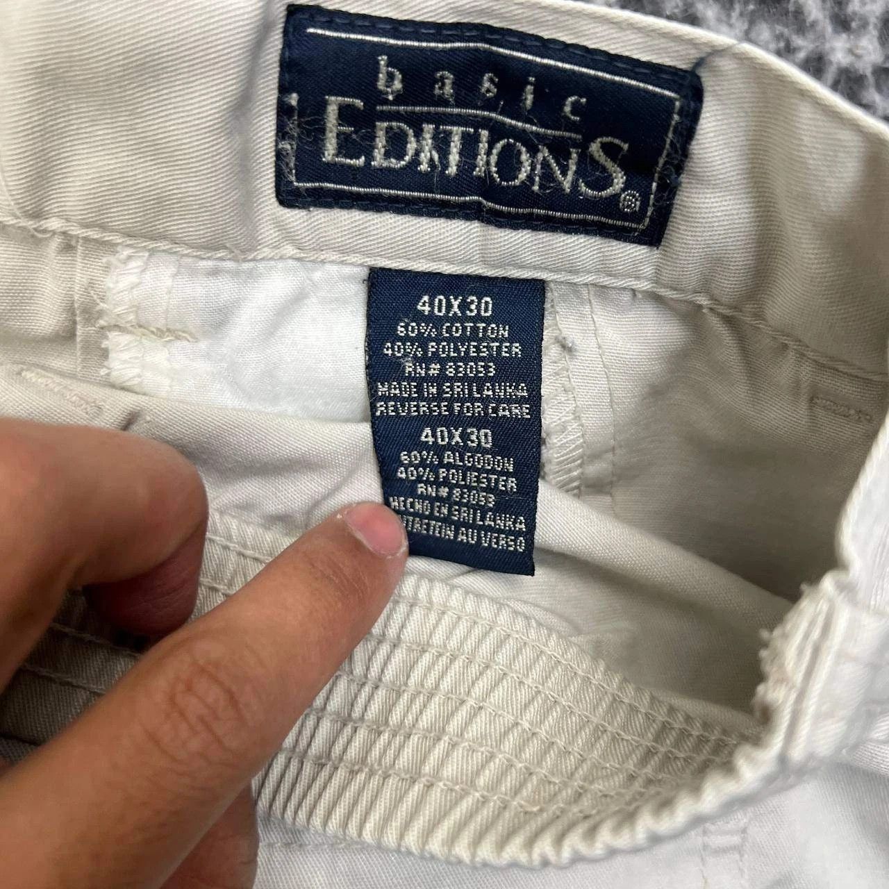 Basic Editions Basic Editions Pants Men 40x30 Chino Straight Leg Pleated Size US 40 / EU 56 - 4 Thumbnail