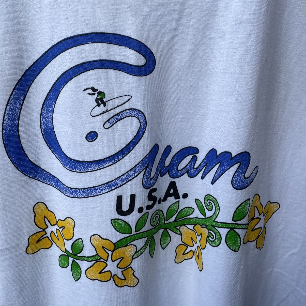 Other 🔥Vintage 90s GUAM USA Big Surf Logo Surf Skate Tee Size US L / EU 52-54 / 3 - 4 Thumbnail