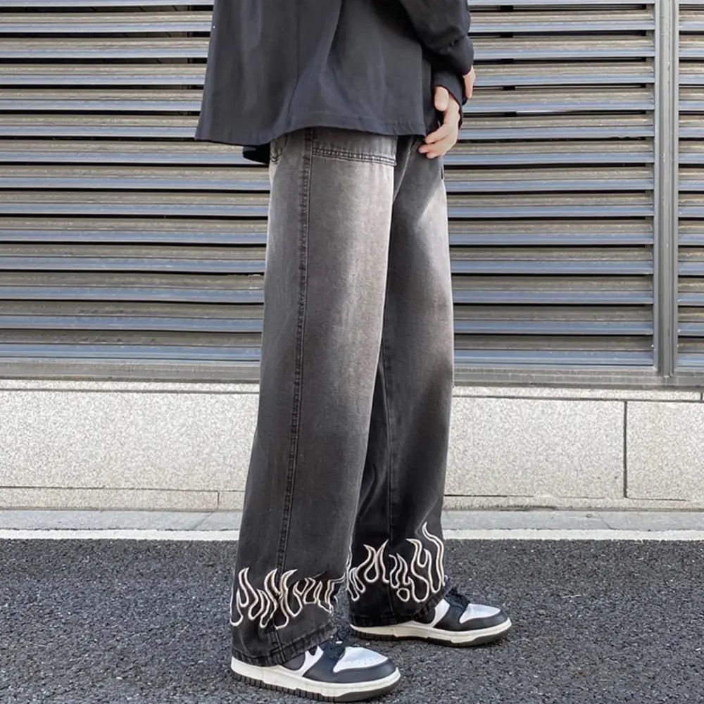 Japanese Brand × Jean Fire Straight Baggy Denim Jeans Size US 34 / EU 50 - 6 Thumbnail