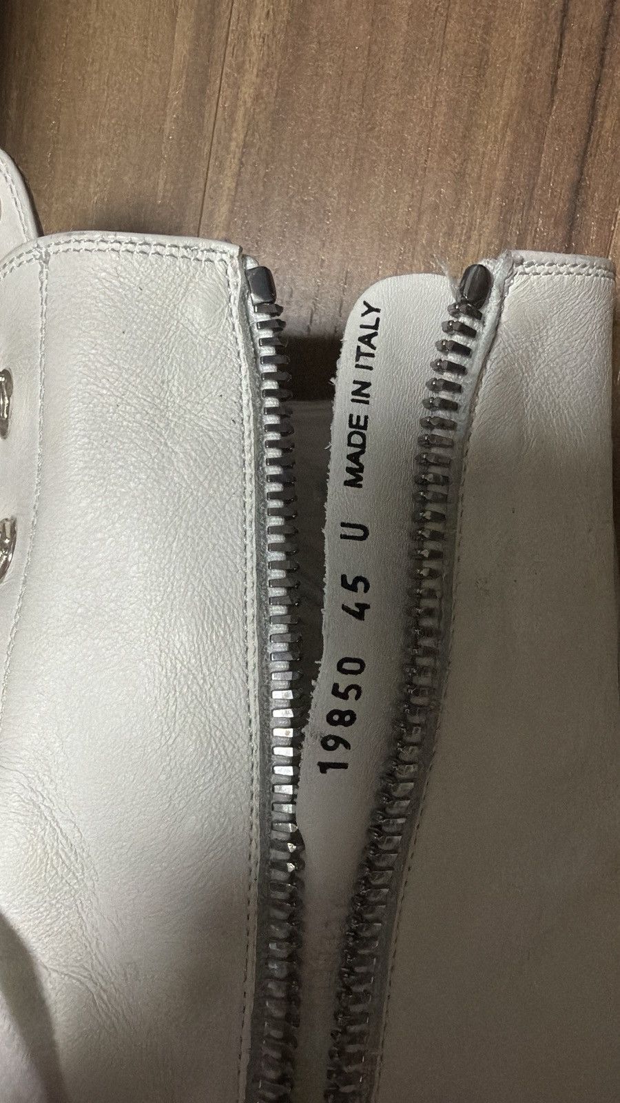 Chrome Hearts [EU45] Chrome Hearts Ramones with fleur white rhodium Size US 11.5 / EU 44-45 - 6 Thumbnail