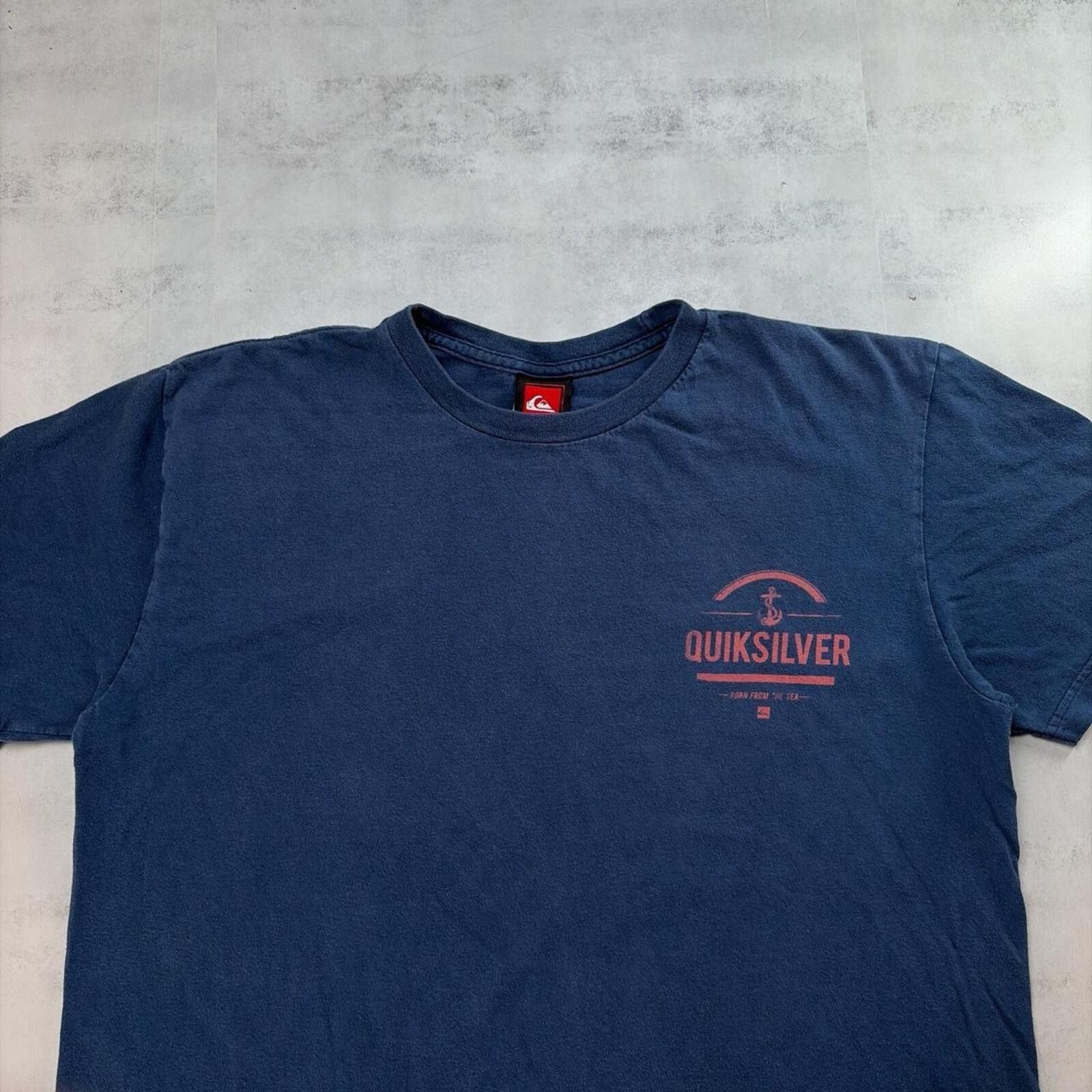 Quiksilver Y2K Navy Quiksilver Surf Grunge Skater T-Shirt Size US L / EU 52-54 / 3 - 4 Thumbnail