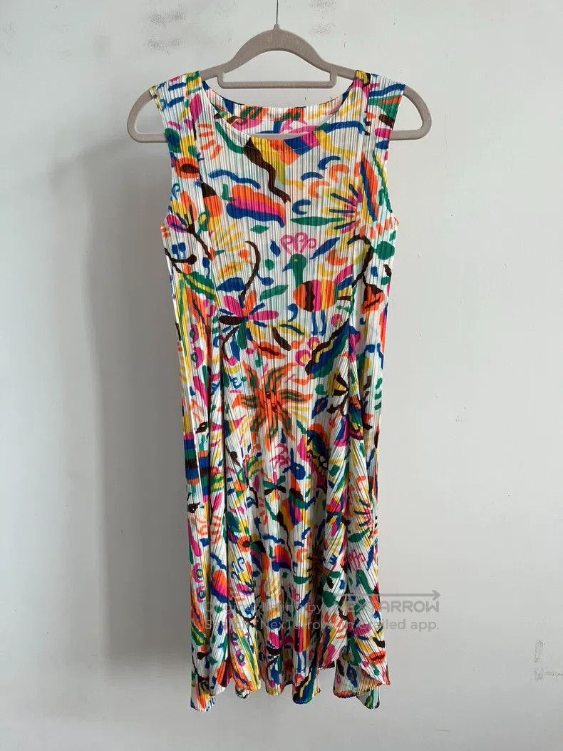 Issey Miyake Color-Block Mini Dress - cruiseboatoman.com