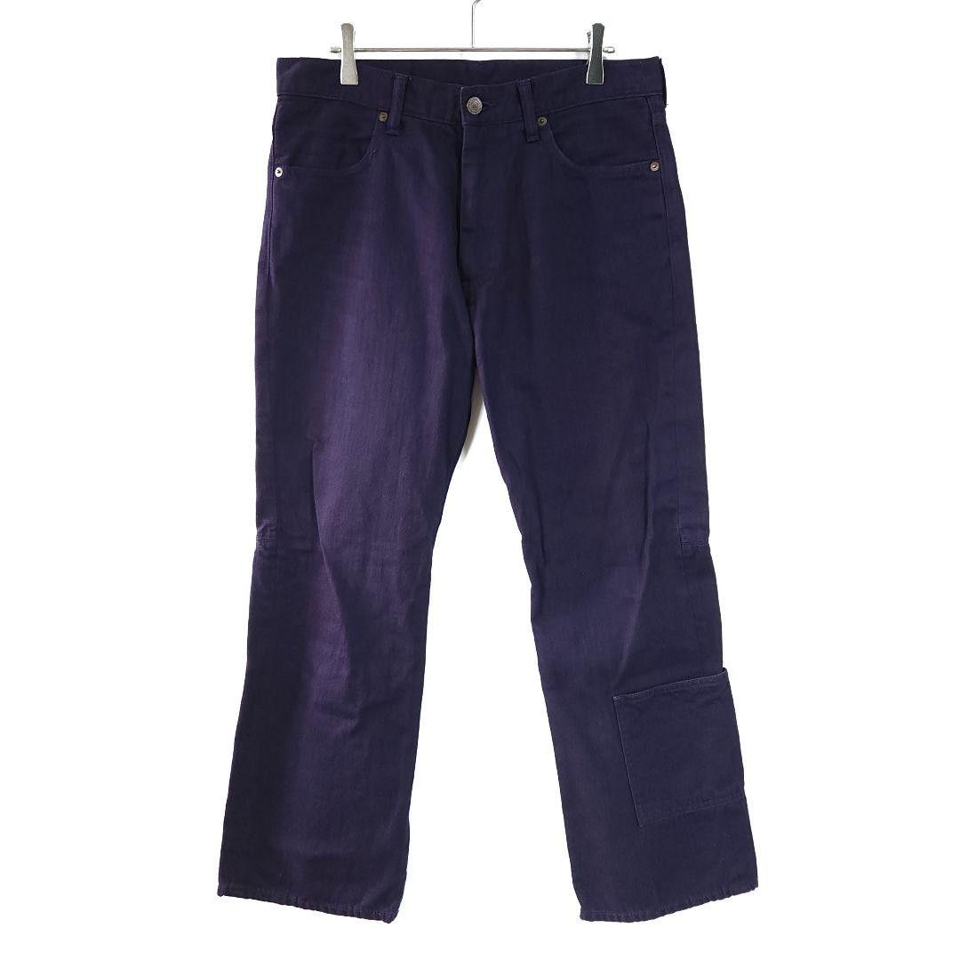 image of Yohji Yamamoto Pour Homme 11Aw Denim Pants in Dark Purple, Men's (Size 31)