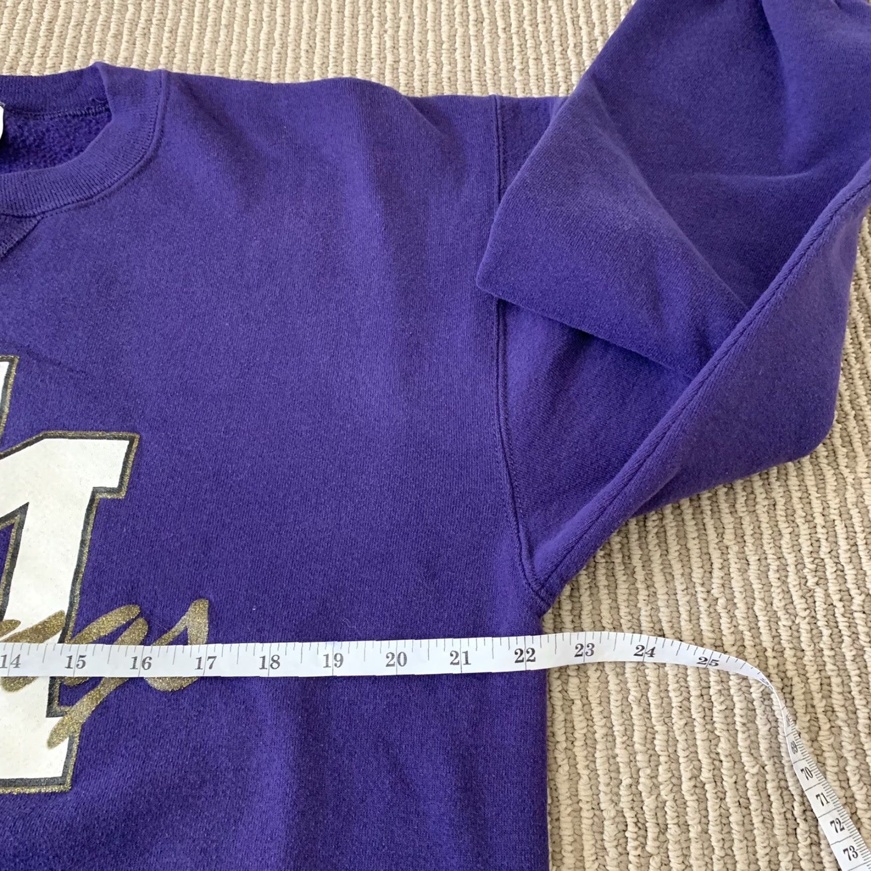 Russell Athletic VINTAGE Russell Athletic Mustang Purple Crewneck Pullover Sweater Size L USA Mens 90s Crew Neck Graphic Print Fleece Cotton Size US L / EU 52-54 / 3 - 7 Thumbnail