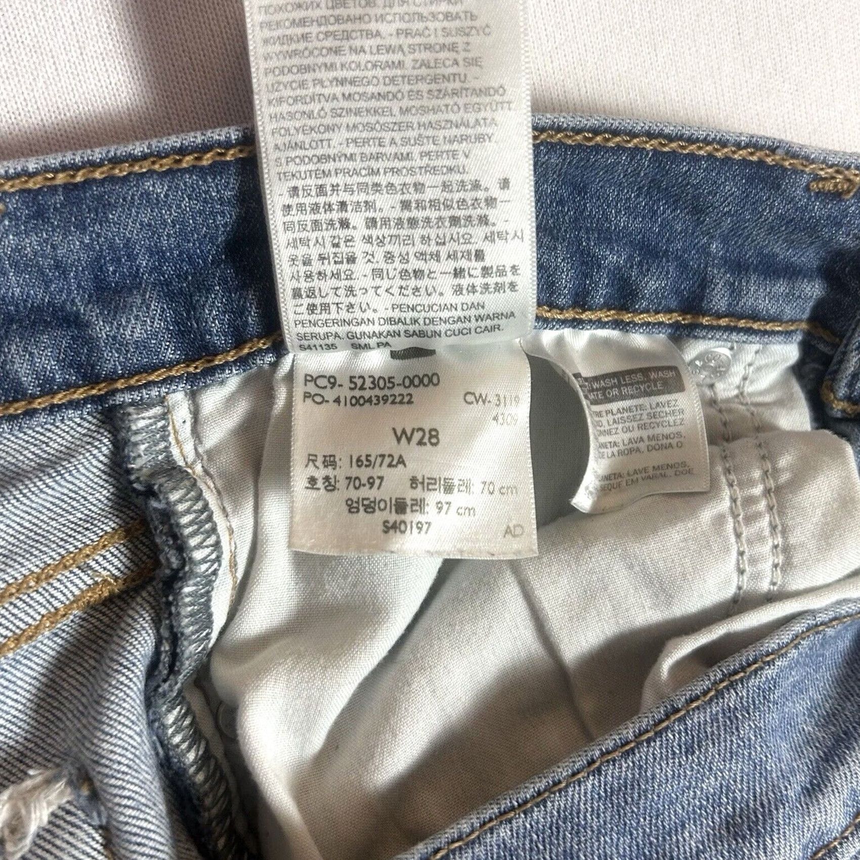 Levi's Levi's Wedgie Skinny Jeans Women's 28 Button Fly High Rise Light Wash Denim Slim Jeggings Distressed Pockets 5-Pocket Size 28" / US 6 / IT 42 - 7 Thumbnail